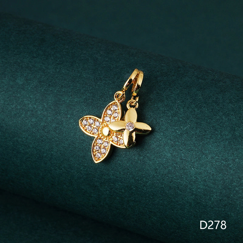 1 Piece 1-2cm Copper Zircon Geometric Jewelry Accessories Pendant