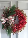 🔥Last Day 49% OFF🎄Ruffled Burlap Christmas Wreath🎄-mysite-Adracos