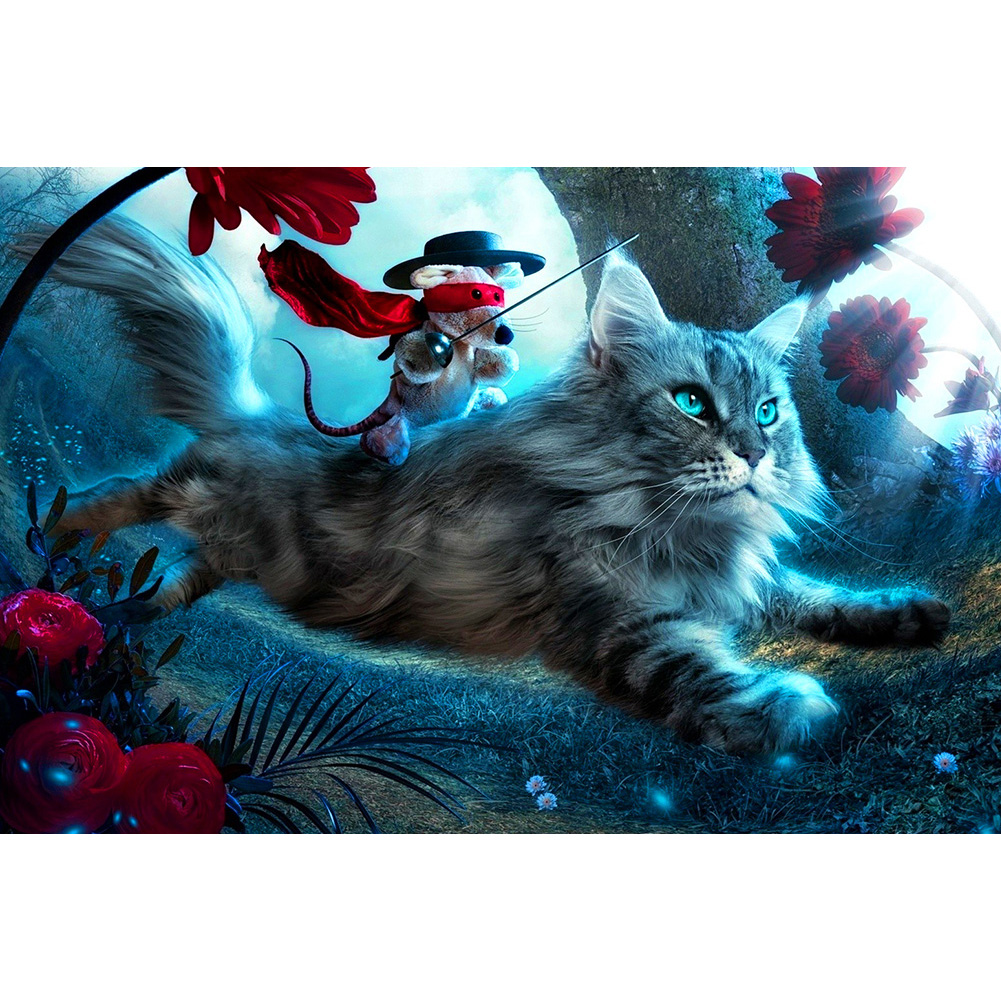 

Cat and Mouse - 1000 Pieces Jigsaw Puzzle, 501 Original