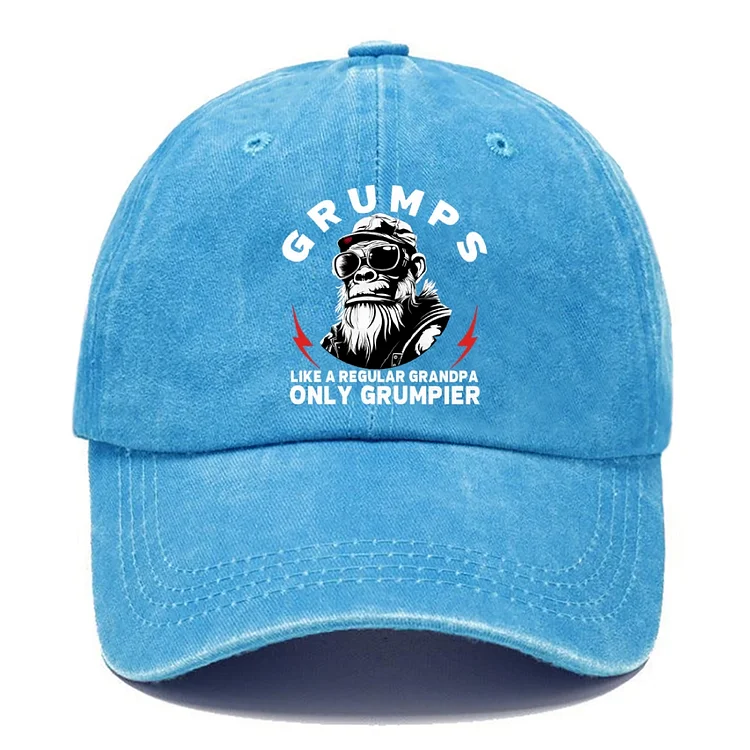 Grumpa Like A Regular Grandpa Only Grumpier Hats
