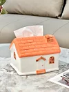 Cartoon small house paper box home living room coffee table storage box