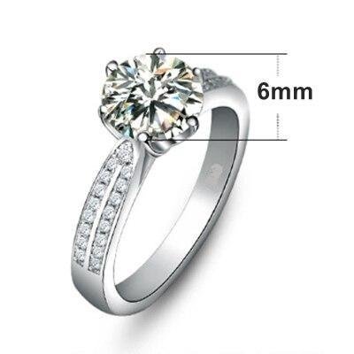 Luxury 2 Carat Zirconia Wedding Rings-Mayoulove