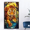(40*70cm)Tiger - Full Round Drill Diamond Painting