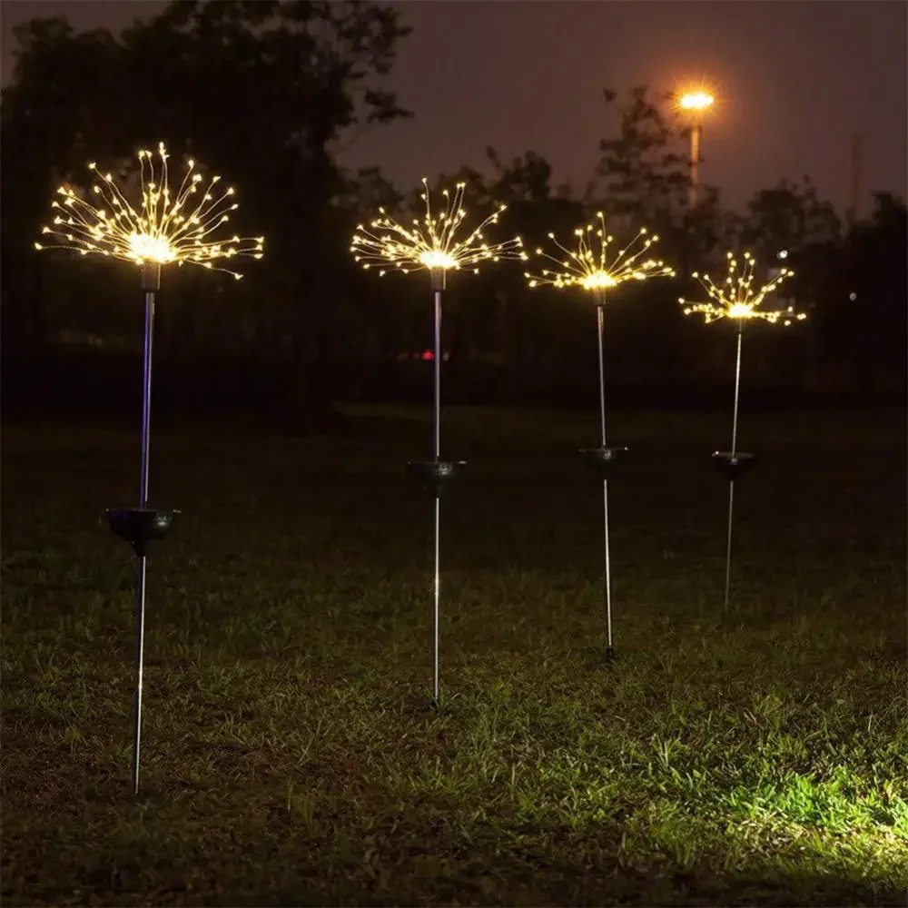Tegooe Waterproof Solar Garden Starburst Fairy Lights - 8 Lighting Modes
