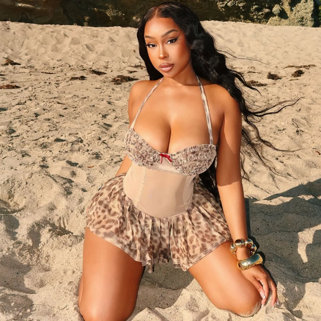 Brownm Brownm Women's Clothing Explosion Hot V Sexy Splicing Lace Lace Lash Bag Hip Skirt Z0993