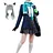 [Wetrose] In Stock Shiroko Cosplay Costume Blue Archive Sunaoukami JK Skirt Scarf Man Size Full Set Wig Halloween Xmas
