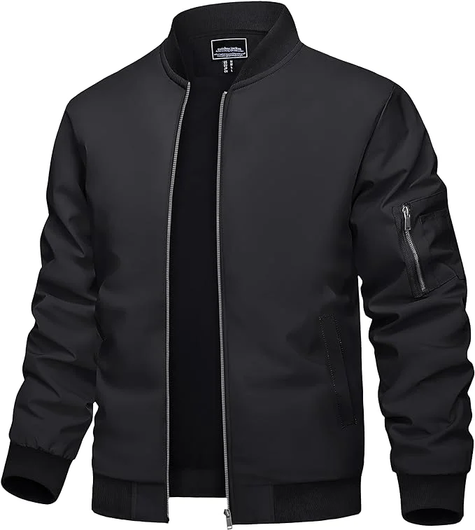 2025 Men's Casual Spring/Autumn Windproof Jacket with Zipper