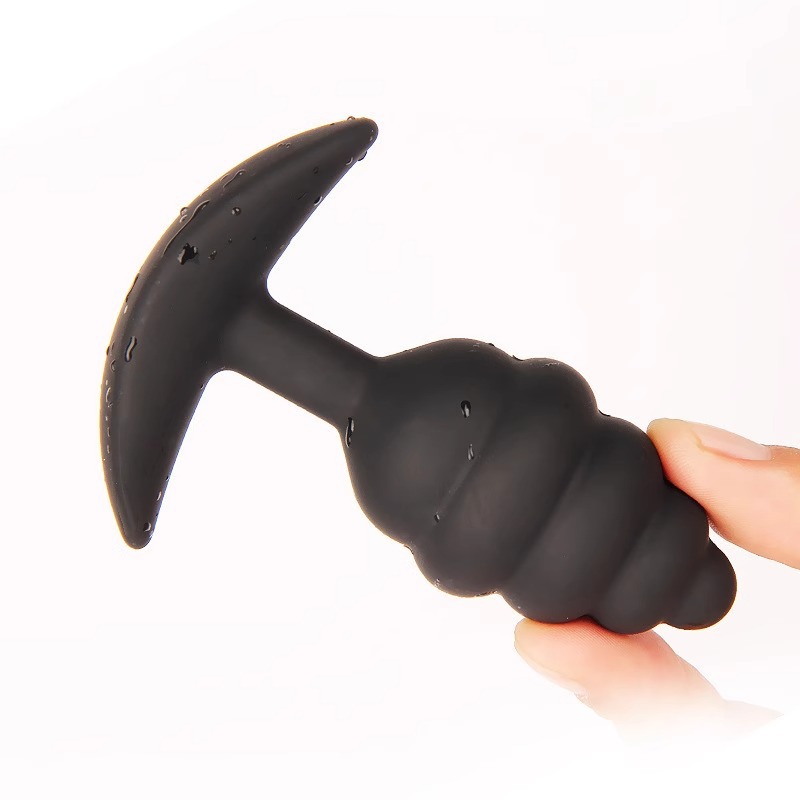Jolt - Small Silicone Spiral Anal Plug With Flared Base, Beginner Butt Plug For Training & Wear, Lightweight Design By Rose Toy