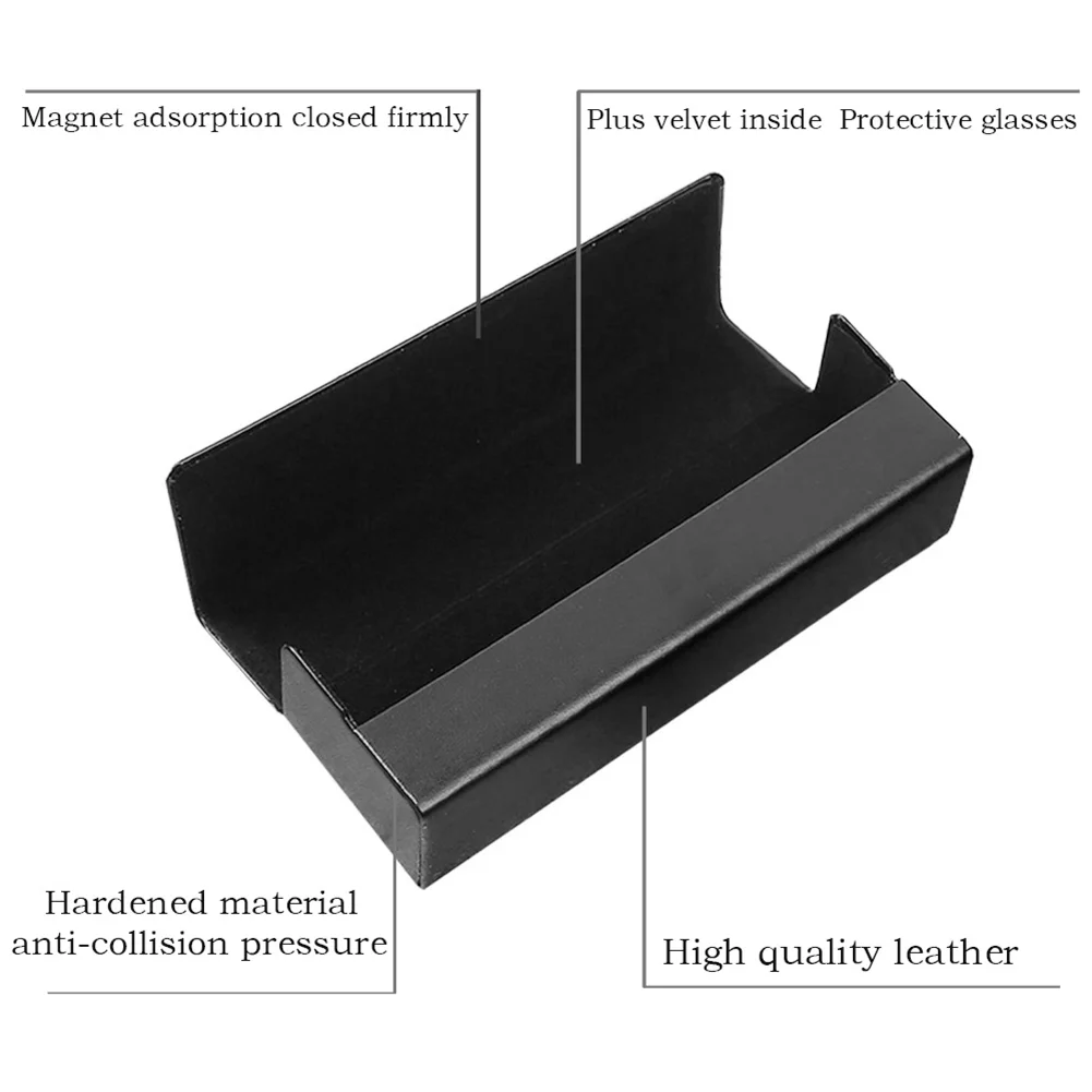 DIY Diamond Pinting Leather Eye Glasses Storage Box Sunglasses Organizer