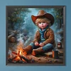 5D DIY Full Round Drill Diamond Painting  Kit Home Decor Art Craft 40x40cm (A)