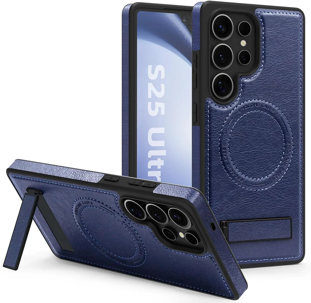 Samsung Galaxy Z Fold 6 Leather Case Magnetic Protective Case Holder Phone Case