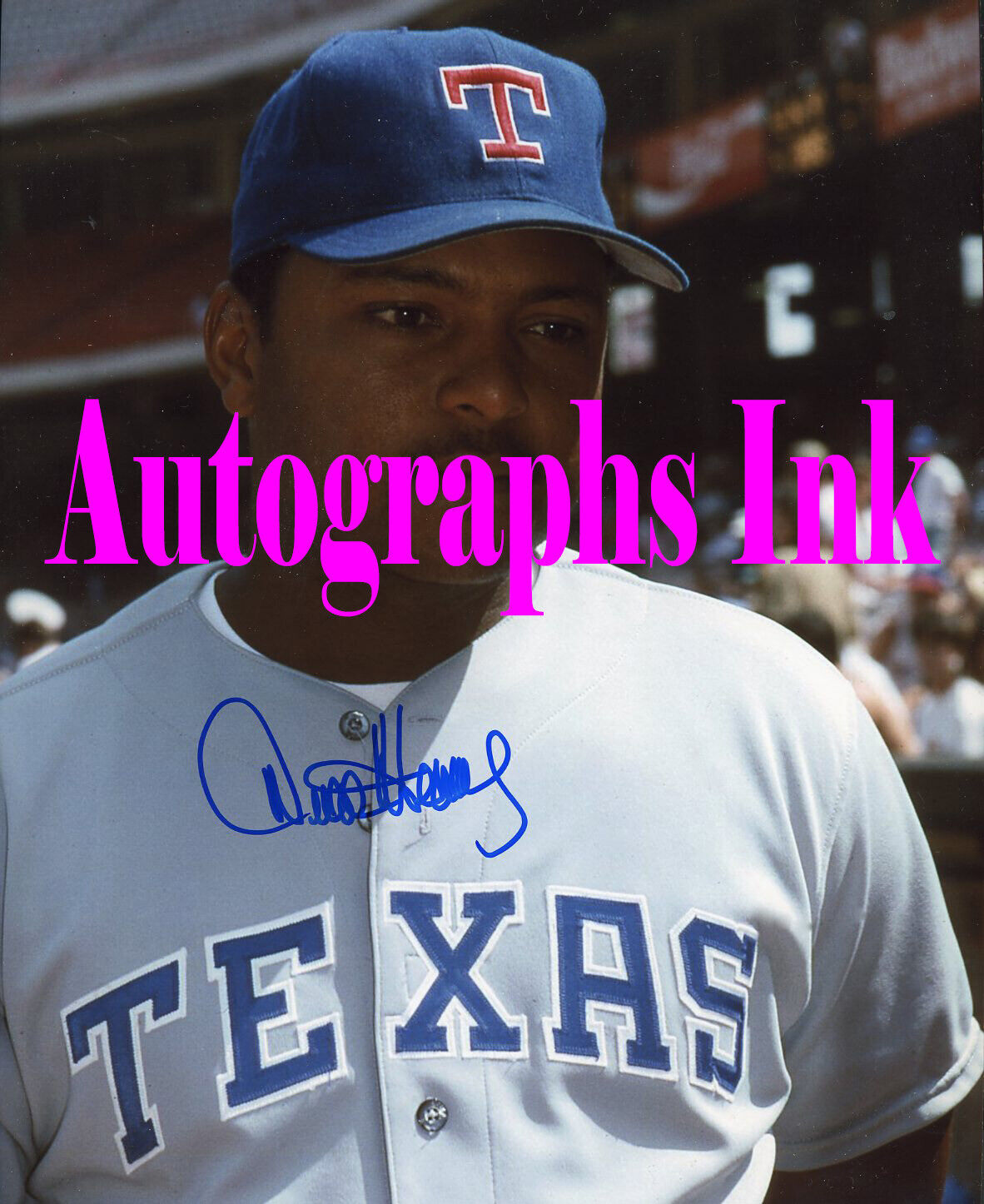 Dwayne Henry autographed 8x10 Texas Rangers #1