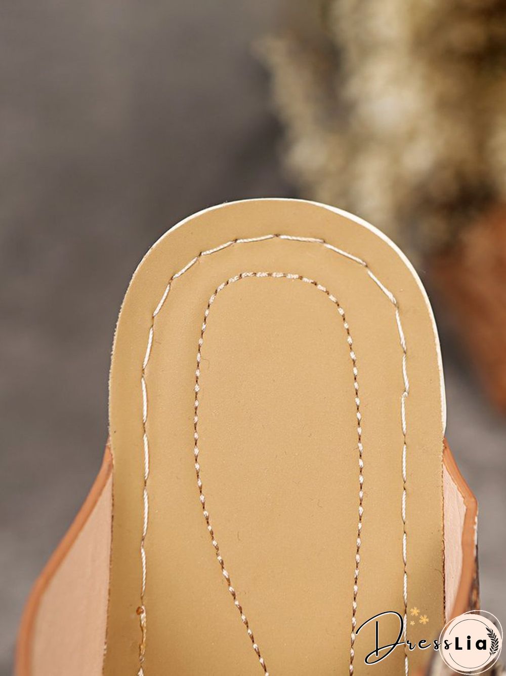 3D Floral Snake Print Wedge Sandals Slippers