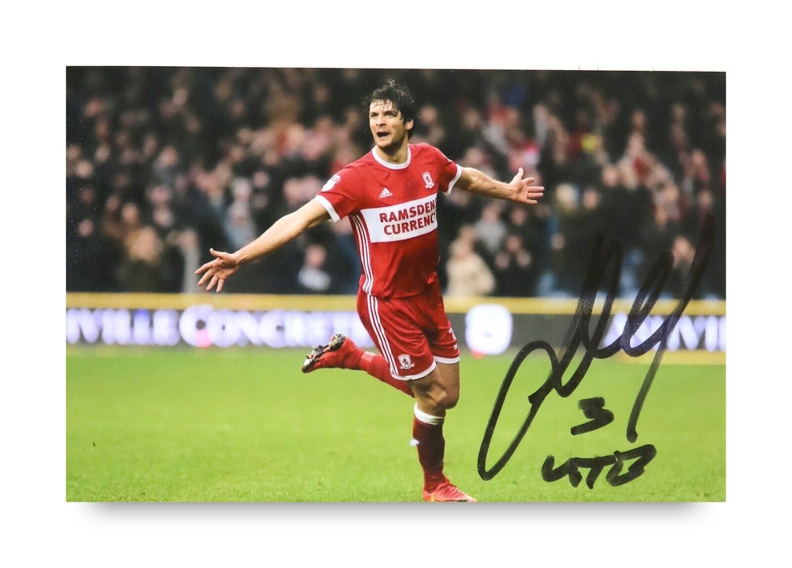 George Friend Signed 6x4 Photo Poster painting Middlesbrough Genuine Autograph Memorabilia + COA