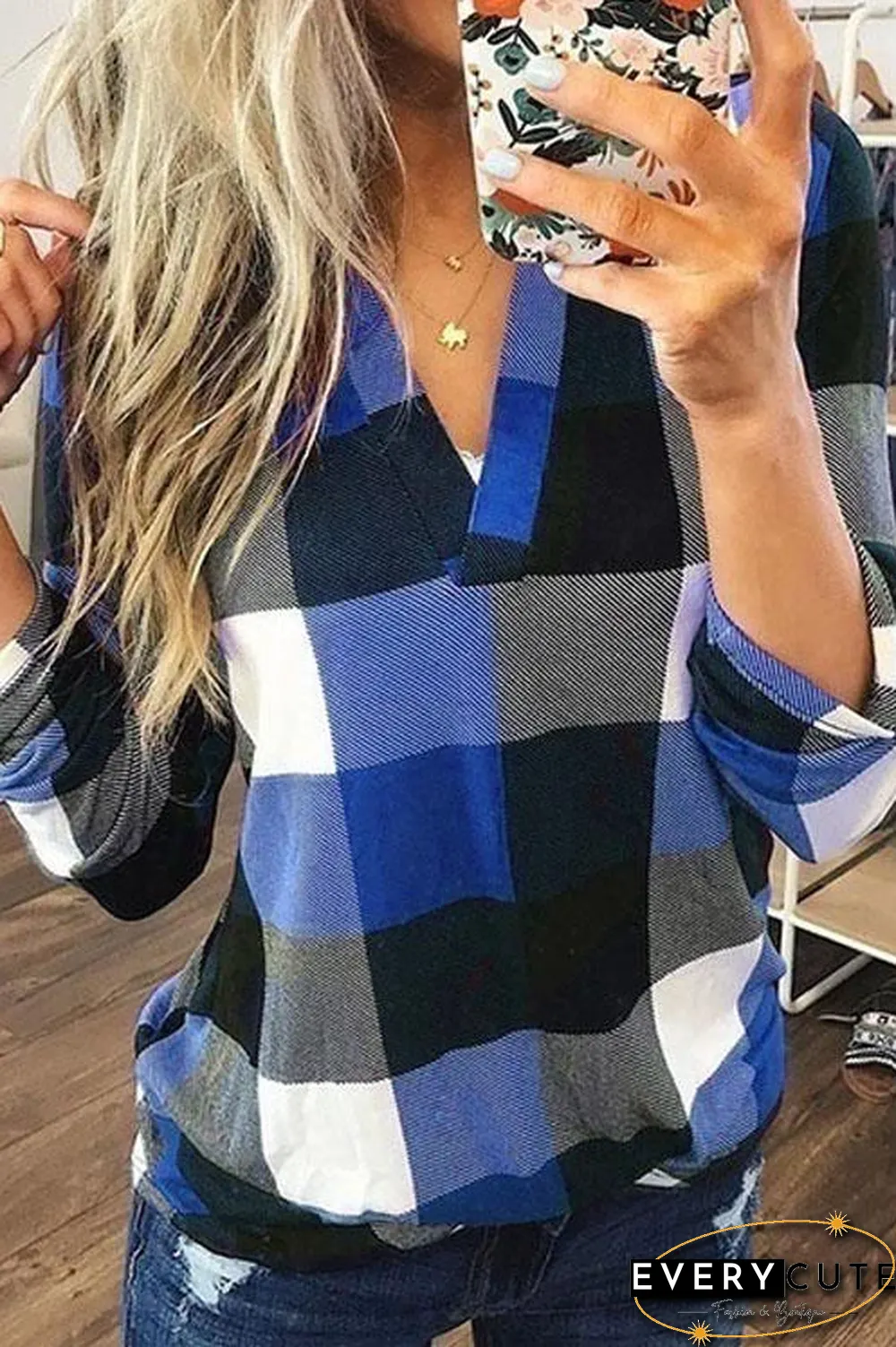 Scotland Plaid Top Shirt