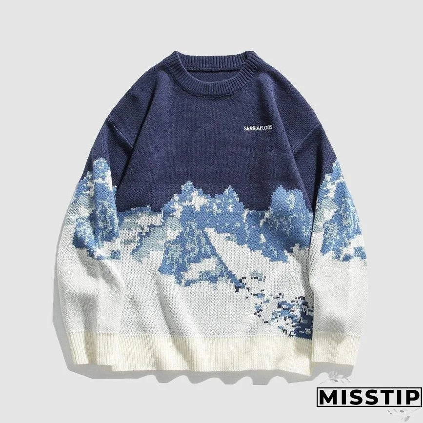 Snow Mountain Pattern Sweater
