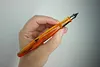 PENBBS 498 Features Haha Cat resin fountain pen, universal calligraphy practice iridium gold pen with blade and rounded nib