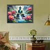 Buddha Statue 5d DIY Diamond Art Malerei Kits für Zuhause Wanddekoration 19,69 x 13,78 Zoll