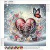 Diamond Painting-DIY Crystal Rhinestone Butterfly Heart