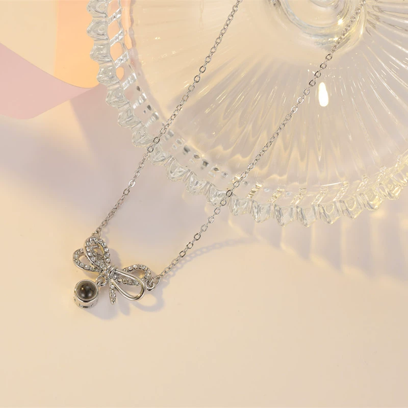 Loveyoufancy 925 Silver Projection Necklace