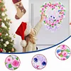 DIY Special Shaped Diamond Painting Wall Decor Wreath Kit(Rose White Cat)
