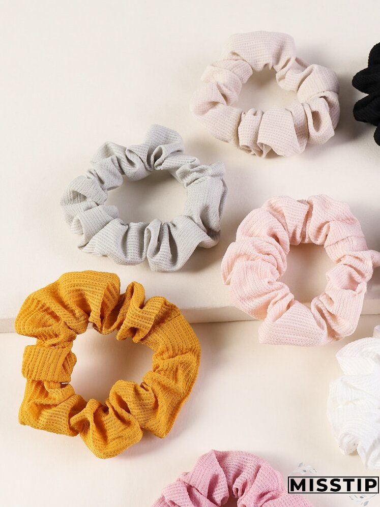 8pcs Solid Scrunchie