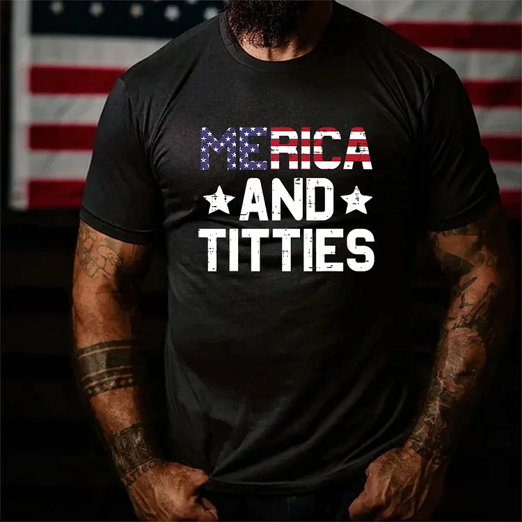 100% Cotton Tee for 4th of July, Independence Day T-shirt/Sweatshirt, Merica And Funny Patriotic T-shirt/Sweatshirt