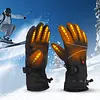 Electric Heating Gloves Rechargeable Windproof Hand Warmer Ski Thermal Gloves