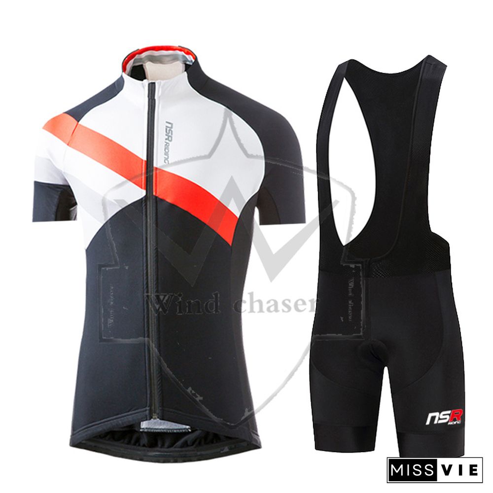 New Nsr Summer Short Sleeve Cycling Jersey Set Breathable Racing Sport Bicycle Jersey Cycling Clothing 여름 자전거 의류
