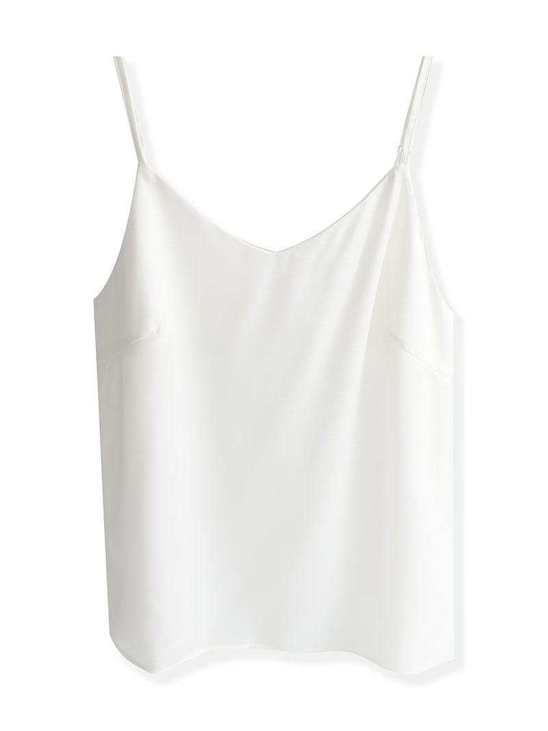 2021 Acetate sling vest  summer satin O-neck straps women bottoming camisole shirt loose outer wear out shirt top