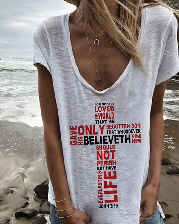Cotton Blends Casual Short Sleeve Top