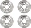 AMK 4Pcs Stainless Steel 1.9 Beadlock Wheels Rims Hub for 1/10 RC Crawler Axial SCX10 TRX4 TXR6 MST CFX 86100 YK4102 GEN8 TF2