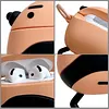 For AirPods Silicone Bearded Uncle Earphones Case Wear Resist Funny Earphone Protective Cover Shock Absorption Stylish Earphone Protection for Girls Women Teens Boys