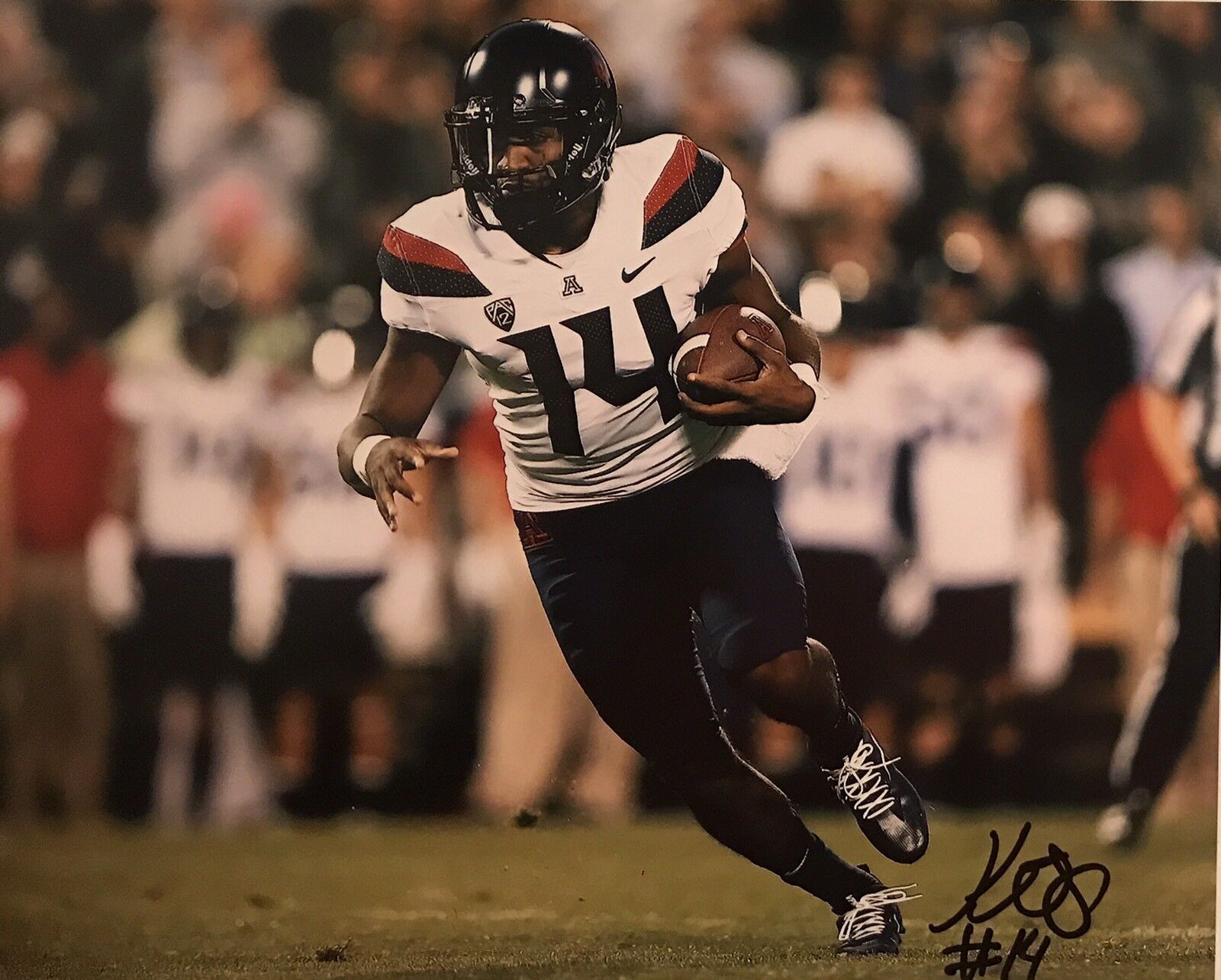 Khalil Tate Signed Autographed Arizona Wildcats 8x10 Photo Poster painting Highlight Reel Coa