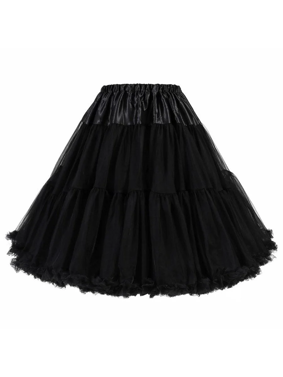 Lengthen Boneless Skirt Mesh Tutu Skirt Petticoat