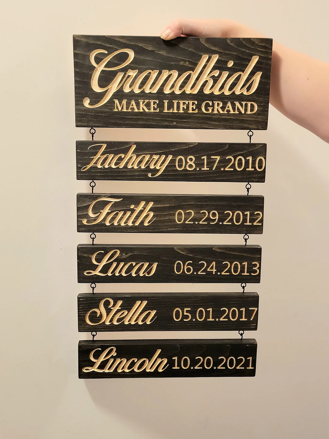Grandkids Hanging Decor Sign-Perfect Gift For Grandparents