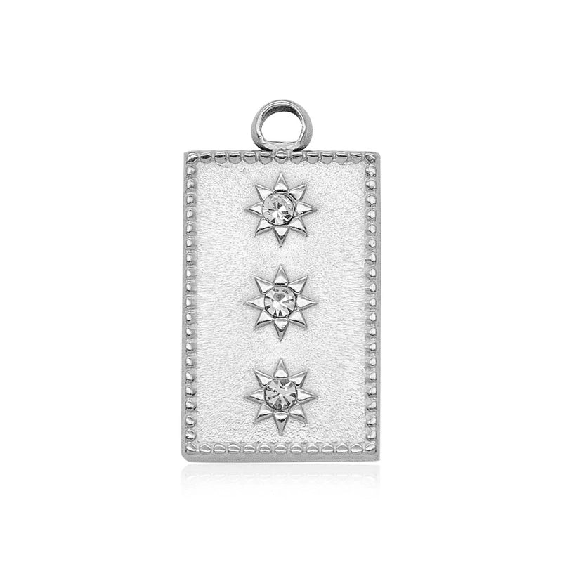 Minimalist Star Eye Stainless Steel Plating Inlay Zircon Jewelry Accessories