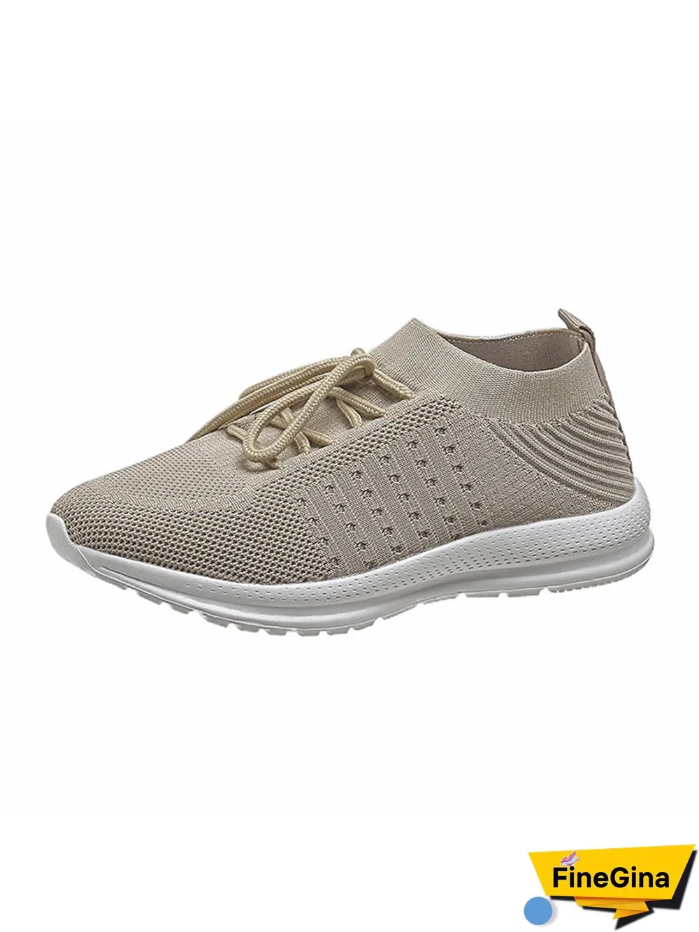 Flyknit Lightweight Soft Sole Lace-Up Sneakers