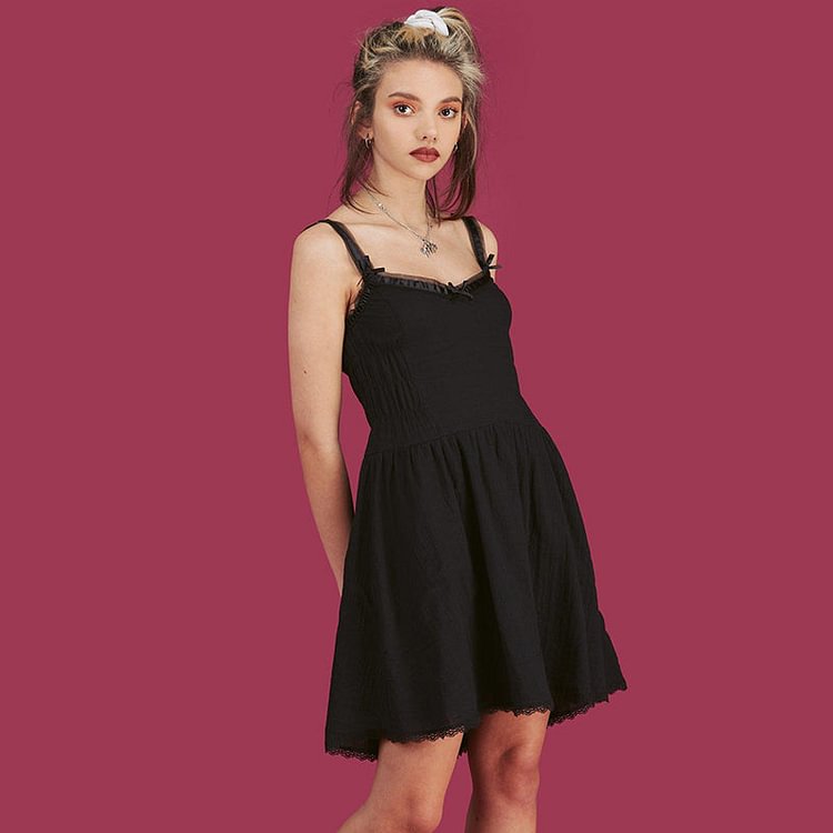 Girl Aesthetics Straped Summer Dresses Y2K Fashion Sleeveless A-line Ruched Mini Dress V-neck Vintage White Dress 2022 - BlackFridayBuys