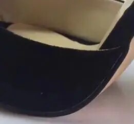 VCSHOES Red Suede Leather Open Toe Dress Mules Crystal Block Heel High End Shoes Women Slides Slippers