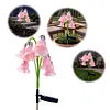 Solar Flower Stake Light Outdoor Garden Decorative Lily Lawn Lamp