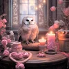 Diamond Painting -DIY Round Drill Owl and Rose
