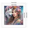 (Multi-Style) Girl And Animal-11CT Stamped Cross Stitch 50*50cm/19.69*19.69in tapestrymarket