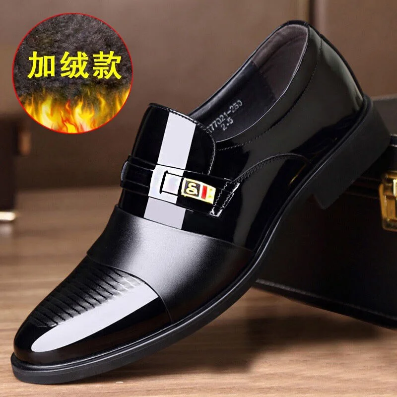 Breakj Business Dress Men Shoes Formal Slip On Dress Shoes Men Oxfords Footwear High Quality Leather Shoes For Men