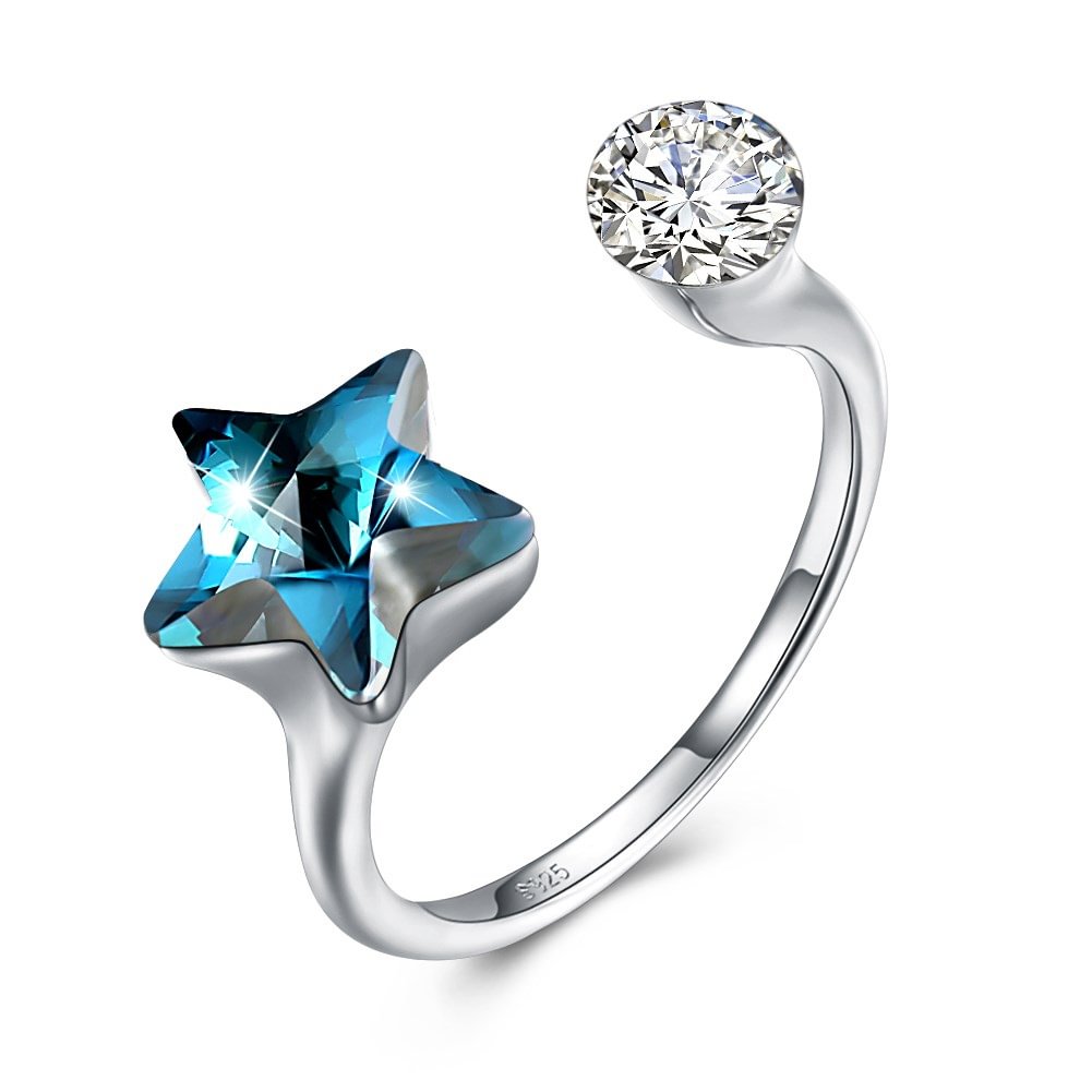 Pentagram Crystal Ring