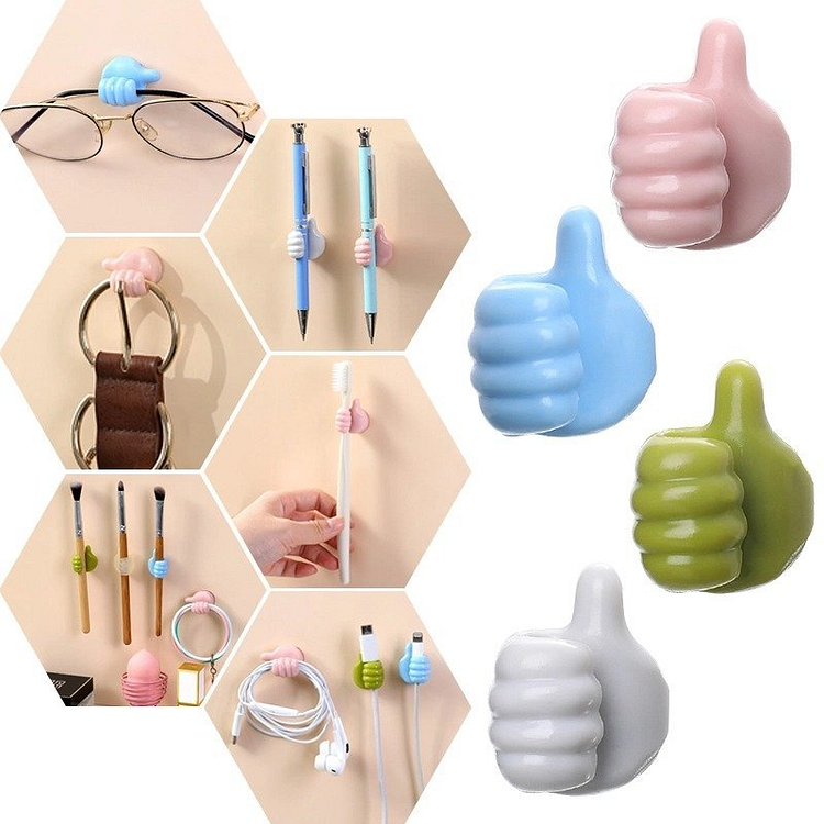 (🌲Early Christmas Sale- SAVE 48% OFF)5 Pcs set Creative Thumbs Up Wall Hook--buy 5 get 5 free
