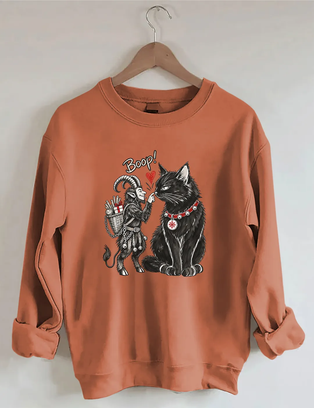Krampus & Yule Cat Boop Sweatshirt