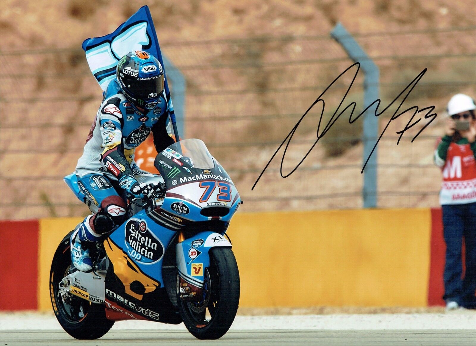 Alex MARQUEZ SIGNED Autograph 16x12 Photo Poster painting A AFTAL COA Marc VDS Rider