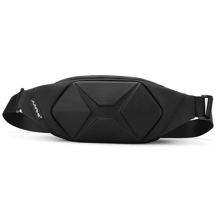 Hard Shell Chest Bag Safe Men Portable Outdoor Sports Accessories (Black)