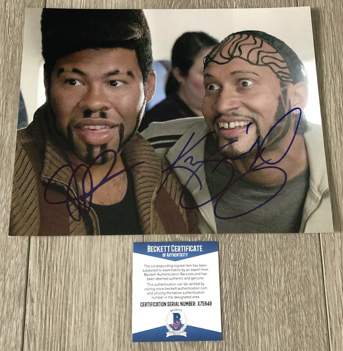 KEEGAN MICHAEL KEY & JORDAN PEELE SIGNED 8x10 Photo Poster painting D w/PROOF & BECKETT BAS COA